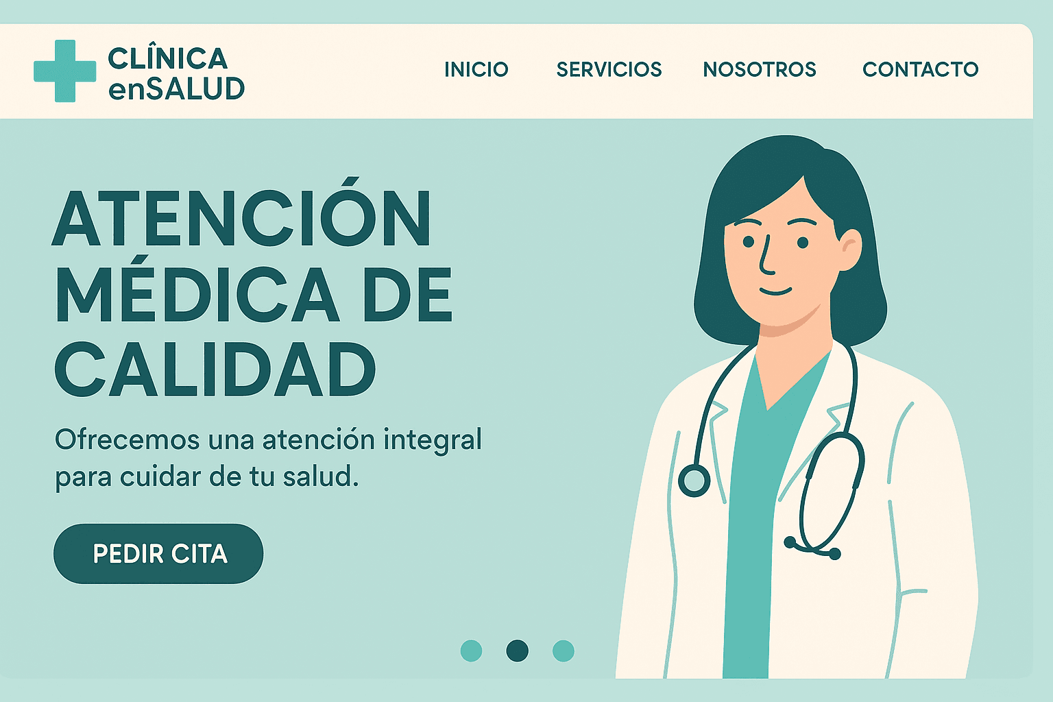 02-Página Web Corporativa. 10 Web corporativa para clínica de fisioterapia - Clínica EnSalud