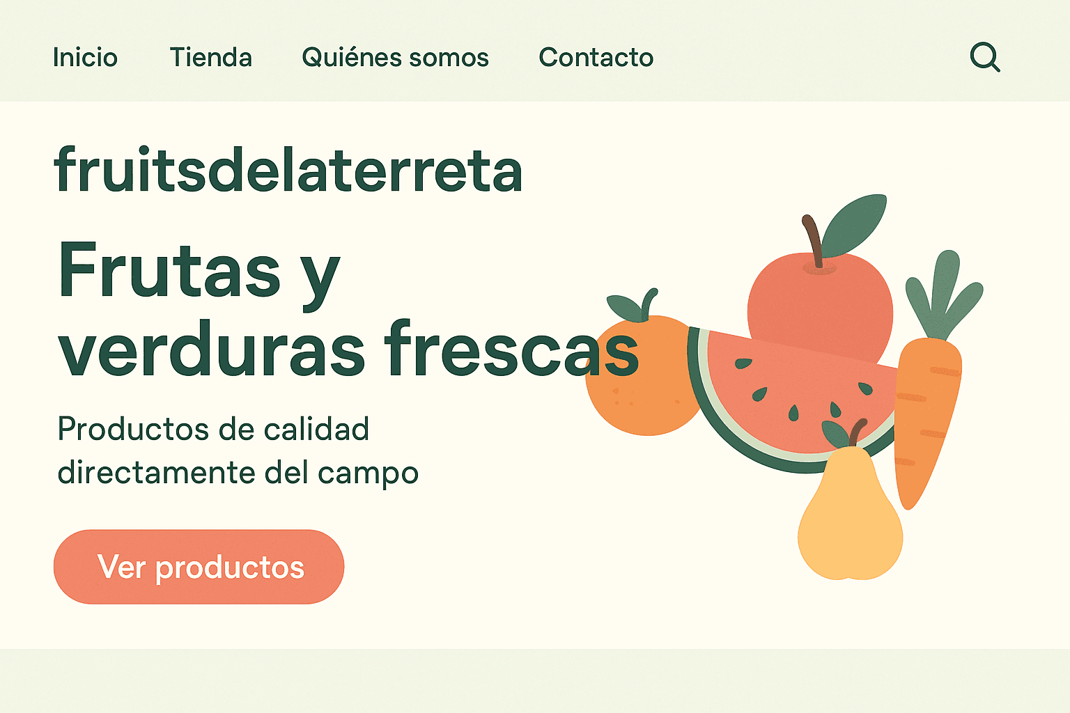 02-Página Web Corporativa. 11 Tienda online para comercio local de alimentación - Fruits de la Terreta